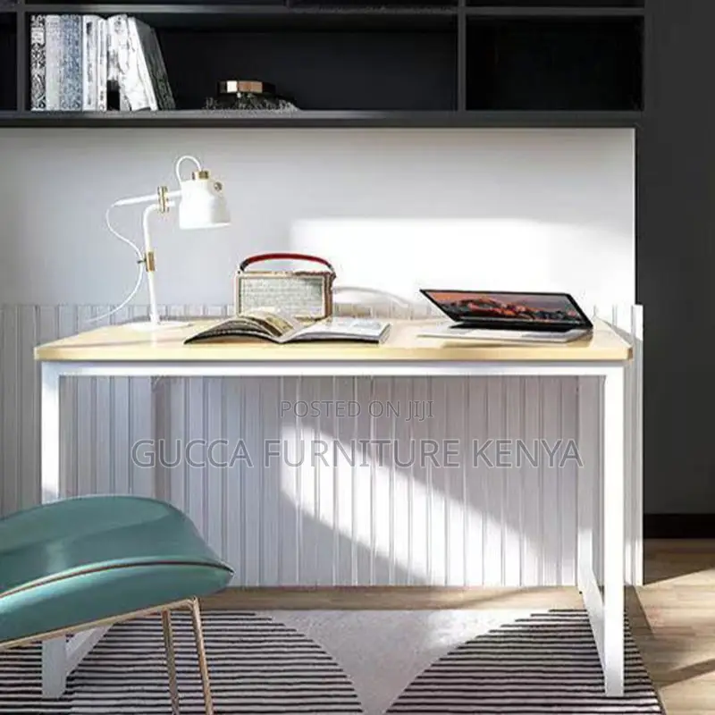 Clerical Desking: Natural Timber Steel Frame Homework Desk