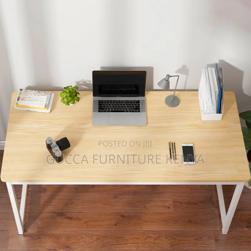 Clerical Desking: Natural Timber Steel Frame Homework Desk