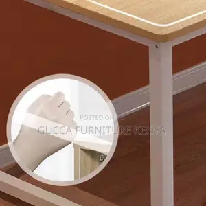 Clerical Desking: Natural Timber Steel Frame Homework Desk