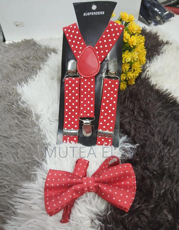 Kids Polycadot Red,Maroon,White Navyblue Suspenders