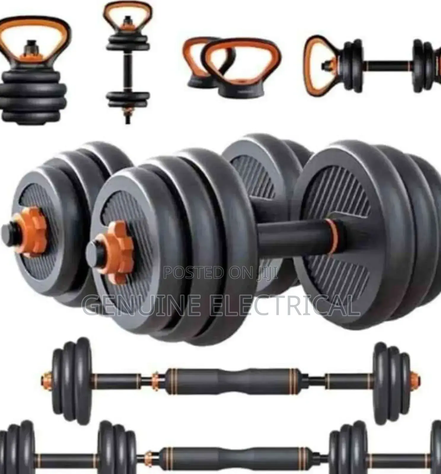 Brand New 50kg 6 in 1 Dumpbells