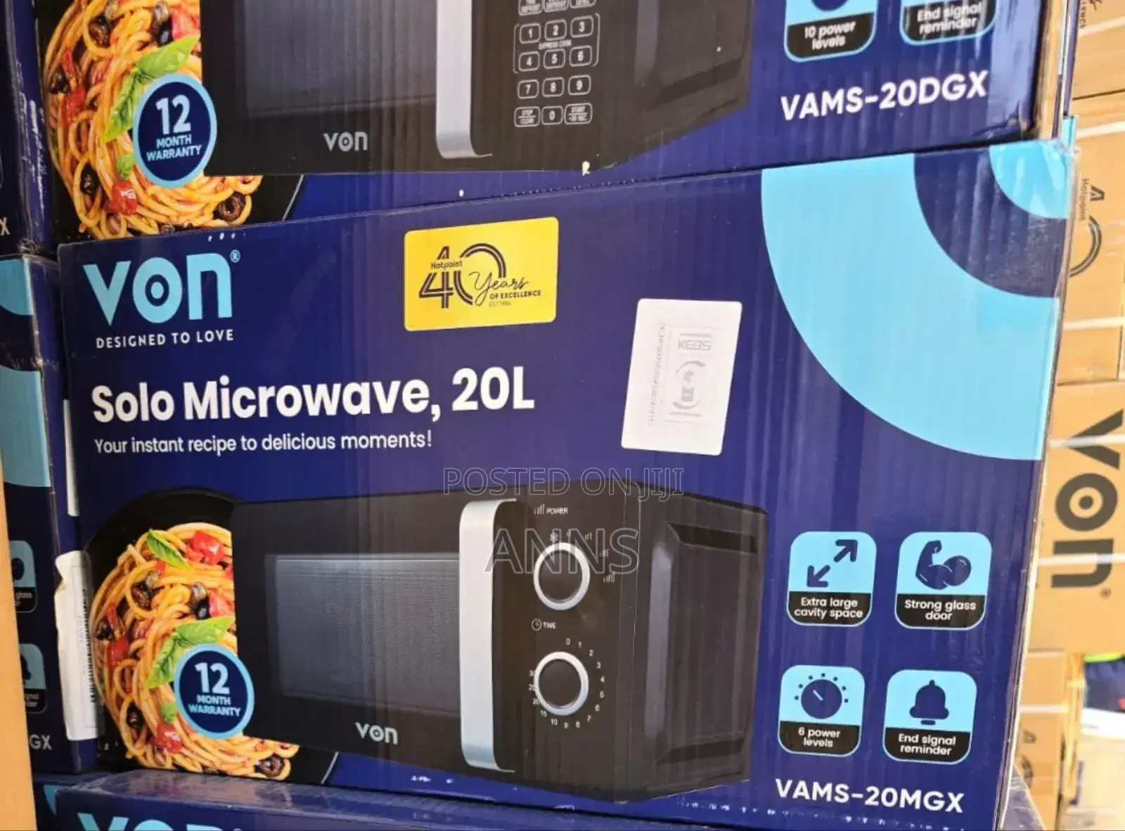 Von With Handle 20L Microwave