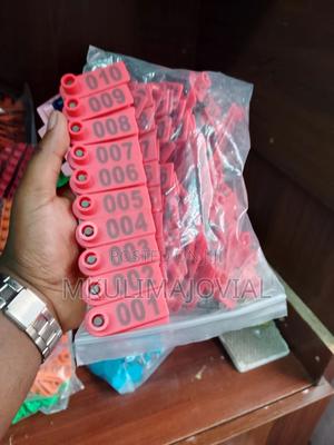 Red Numbered (001-100) Sheep Ear Tags