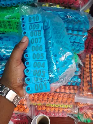 Blue Numbered(001-100) Ear Tags