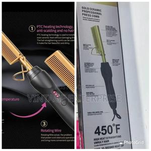 Gold Ceramic Professional Hot Press Comb - thumbnail 2