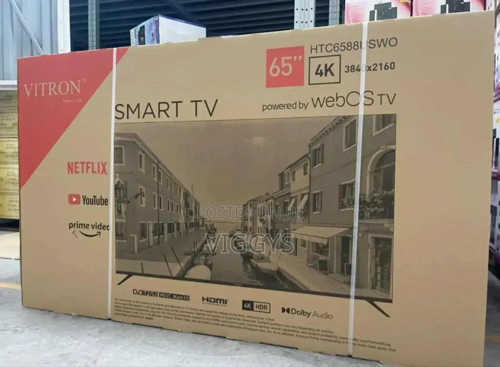Vitron 65 Inches Smart Android Frame Less Tv at . .