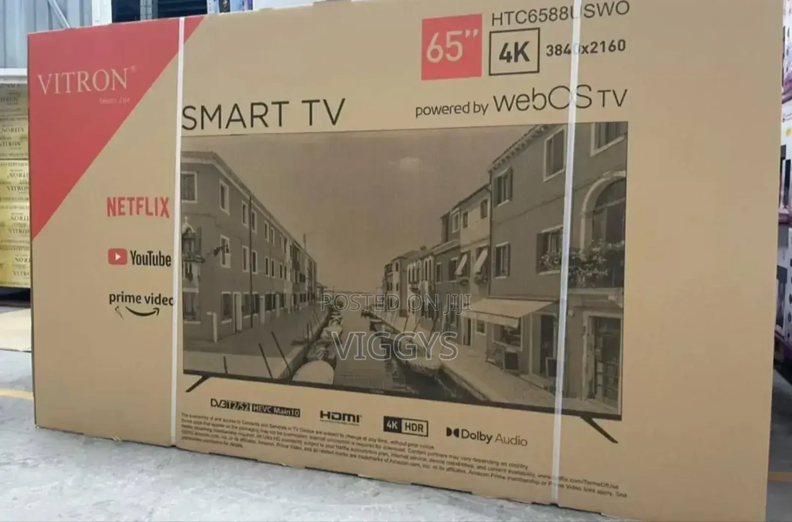 Vitron 65 Inches Smart Android Frame Less Tv at . .
