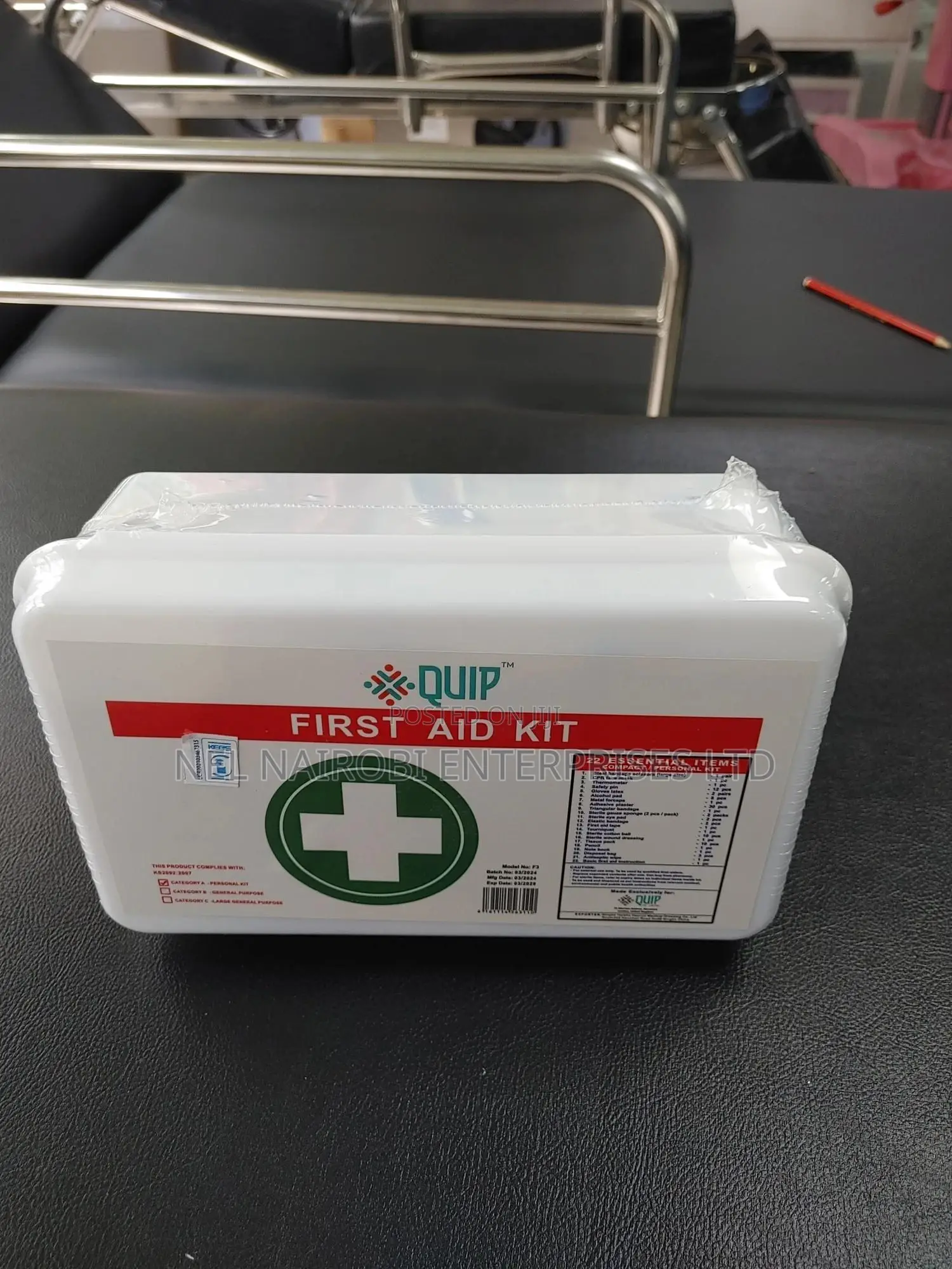 First Aid Kit (F3) With 22 Essential Items
