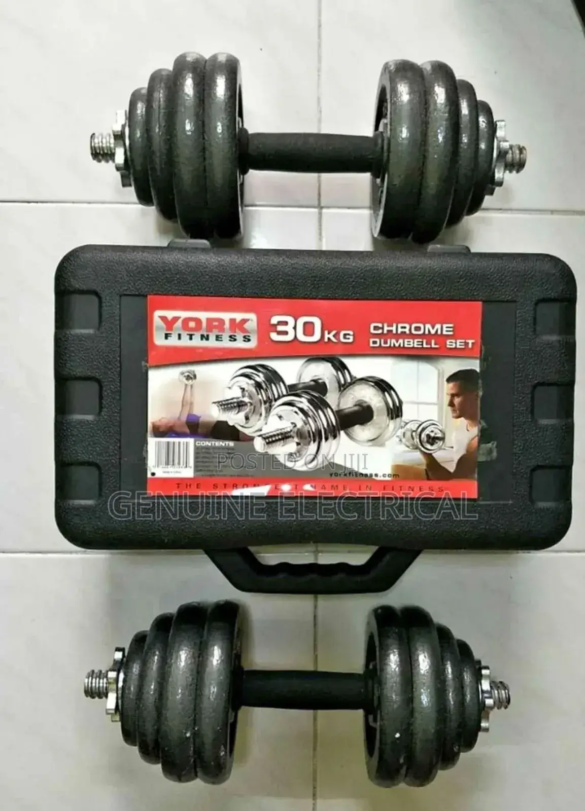 High Quality 30kg Chrome Dumbell Set
