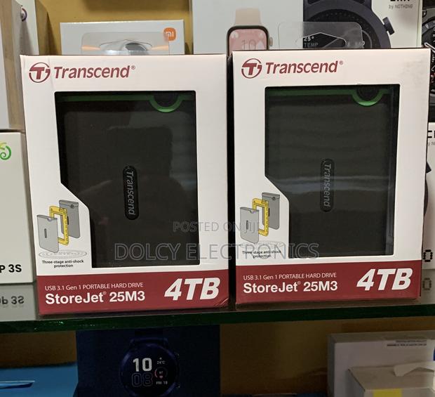Transcend 4TB Storejet External Hard Drive - main view