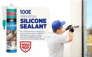 Akfix Silicone Sealant Clear, White and Black