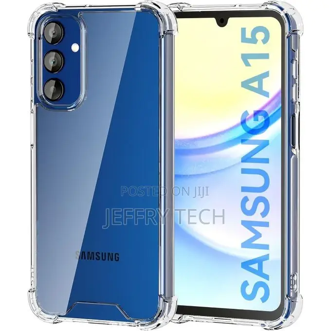Soft-Sides Clear Back Case Cover for Samsung Galaxy A15