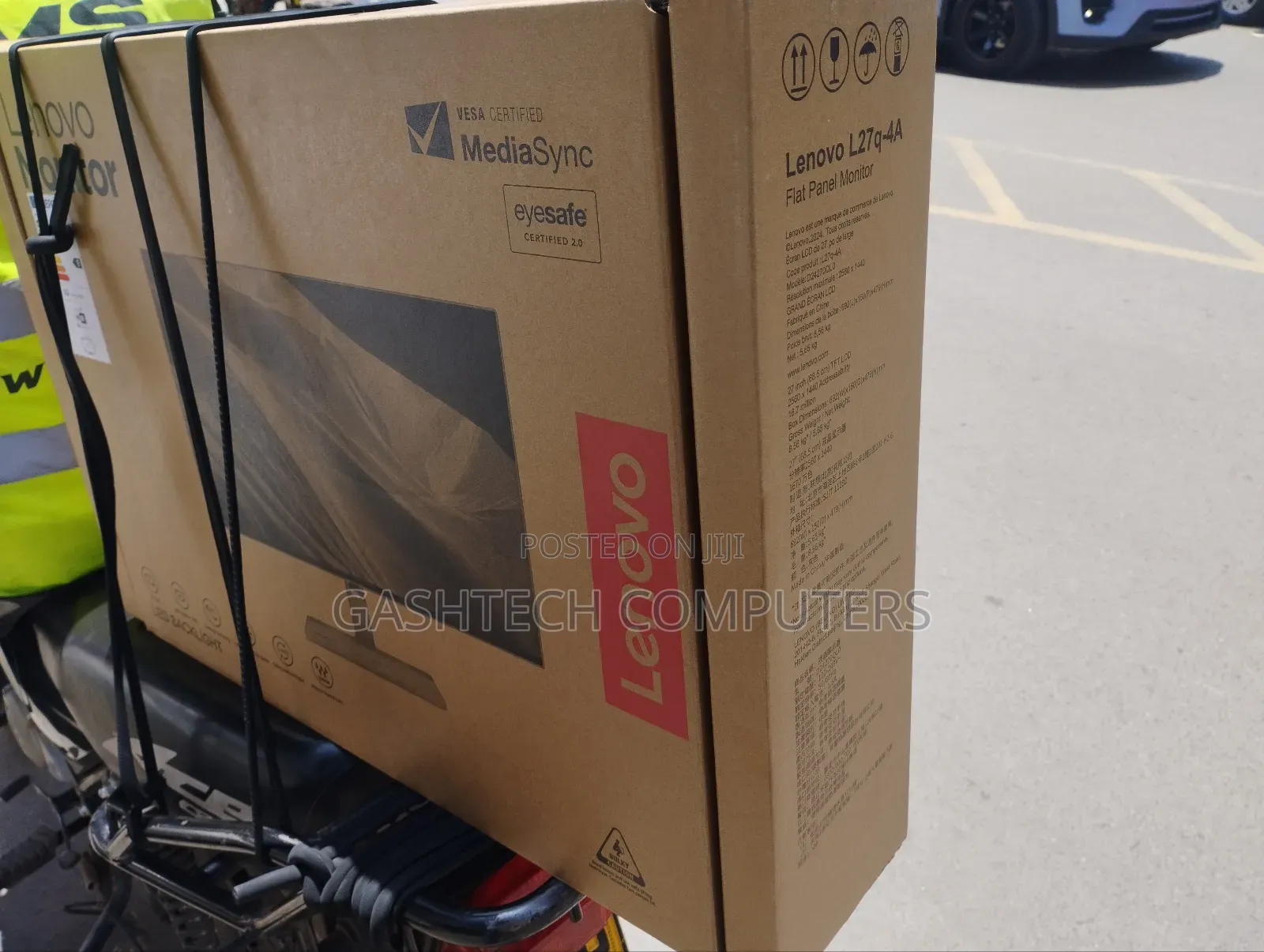 Lenovo L27q-4a 27" Grey QHD Monitor Integrated Speakers