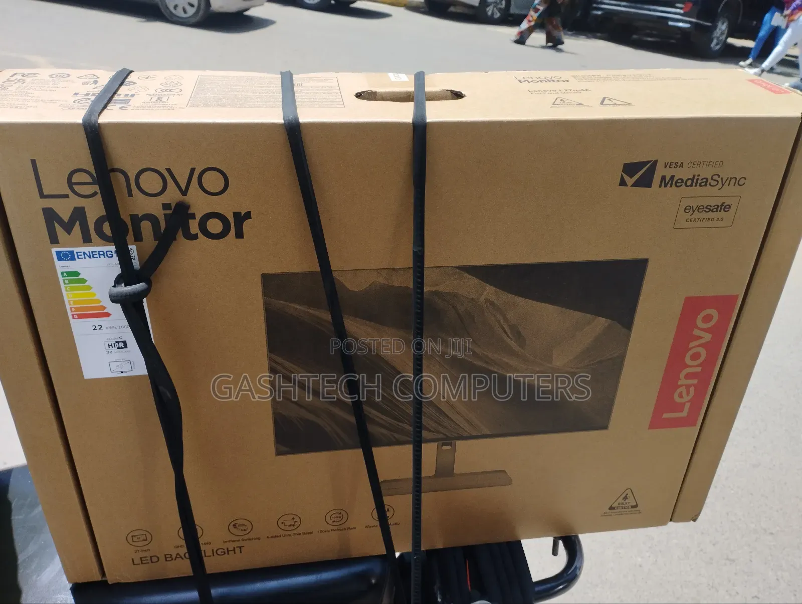Lenovo L27q-4a 27" Grey QHD Monitor Integrated Speakers