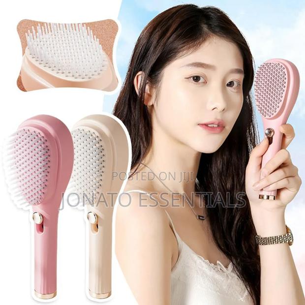 Portable Self Cleaning Comb, Antistatic Massage Comb - main view