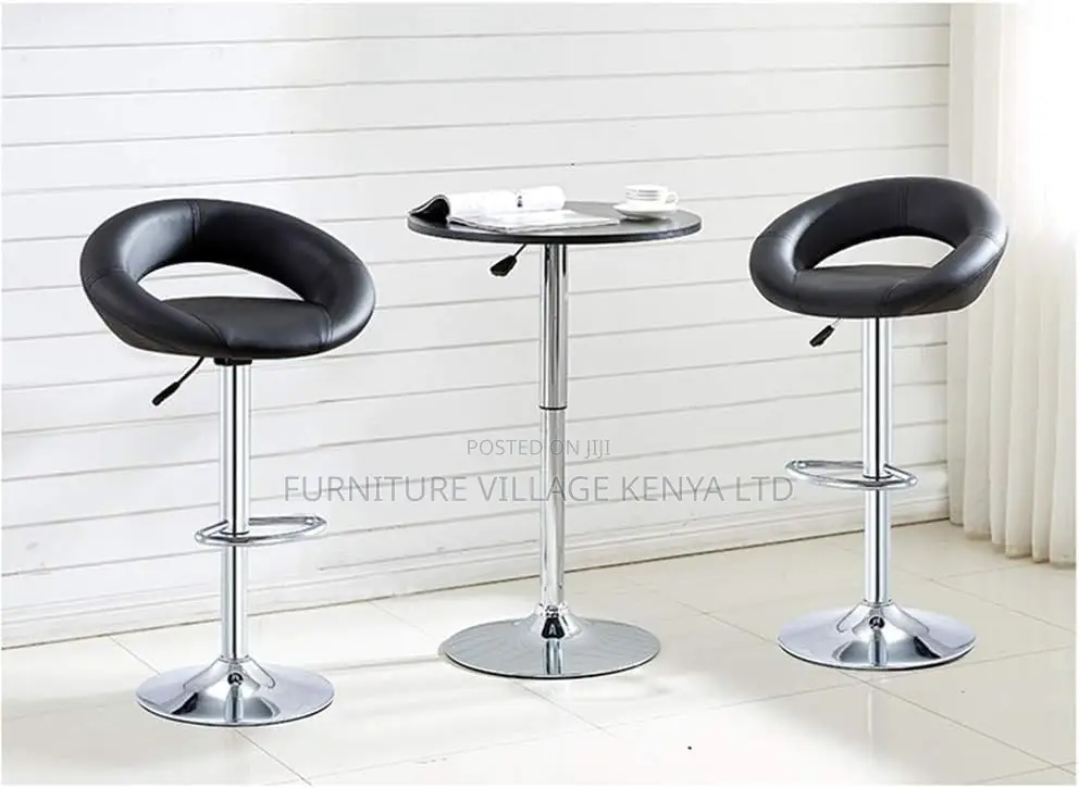 Adjustable Leather Counter Barstools