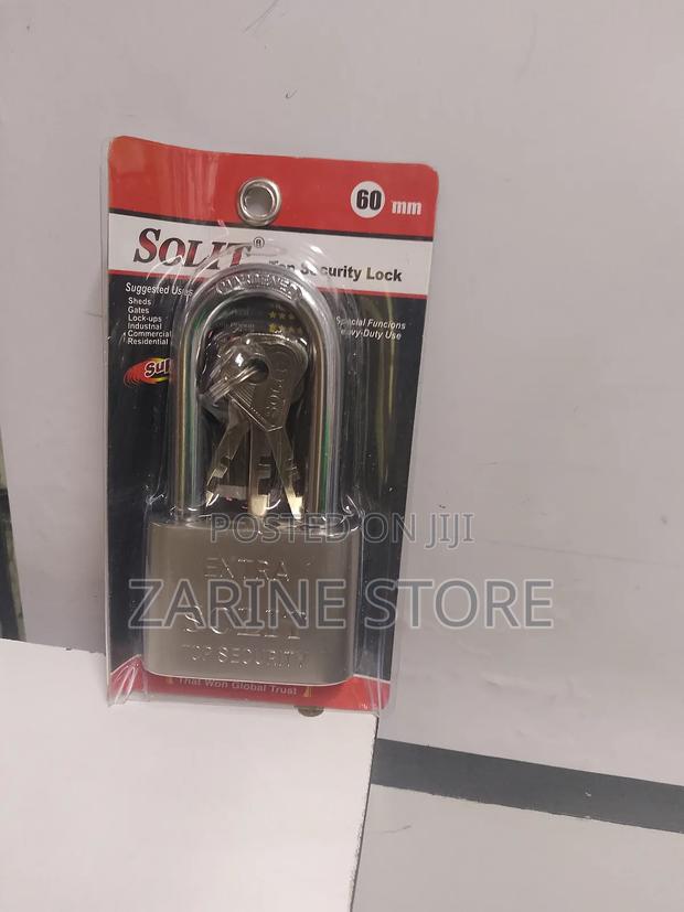60mm Solit Long Neck Top Security Padlock for Commercial Use