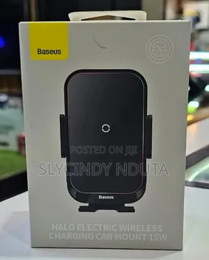 Baseus Halo Electric Wireless Charging Car Mount 15w
