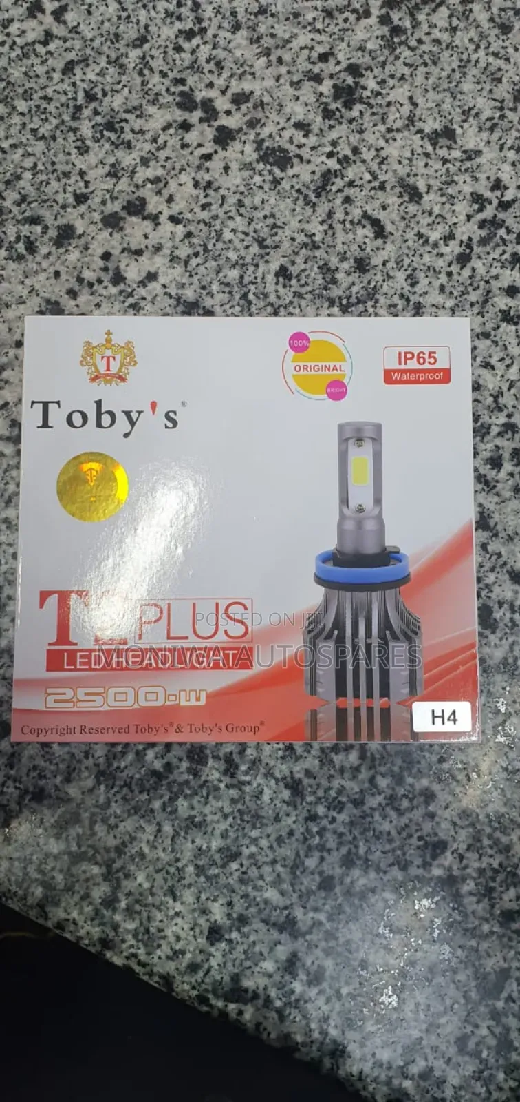 Bulb H4 Toby's 2500 Watts