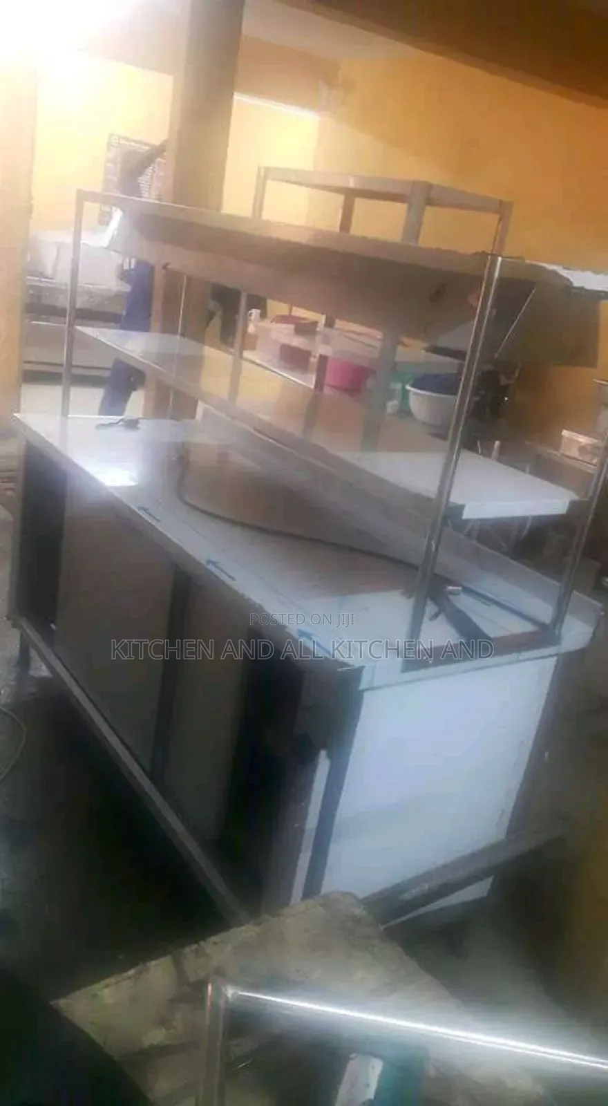 Stainless Steel Kitchen Cabinet With Shelve
