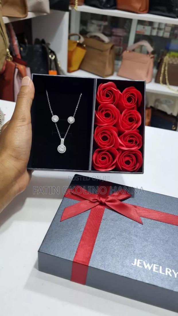 Silver Necklace Set Gift - main view