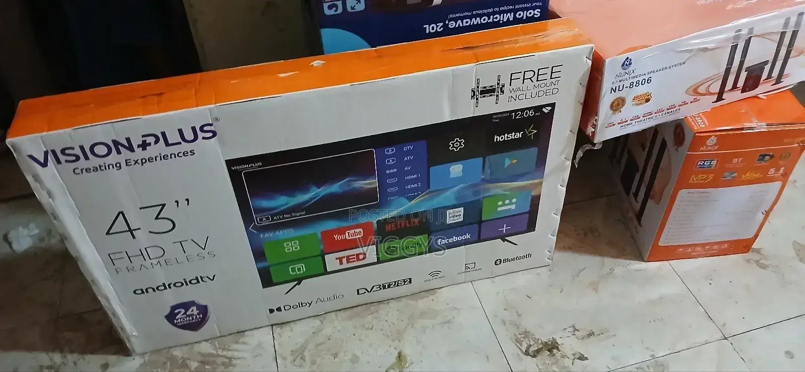 Vision 43 Inches Smart Android Tv With Bluetooth ##.