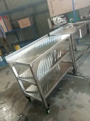 Double Shelf Stainless Steel Working Table Top