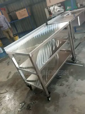 Double Shelf Stainless Steel Working Table Top