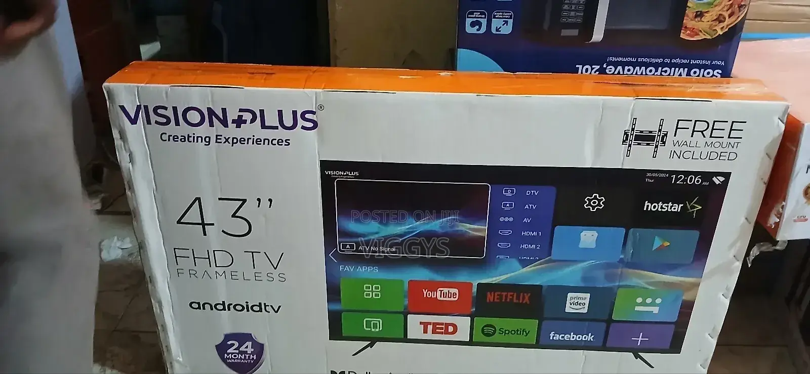 Vision Plus 43 Inches Smart Android Tv With Bluetooth ==.