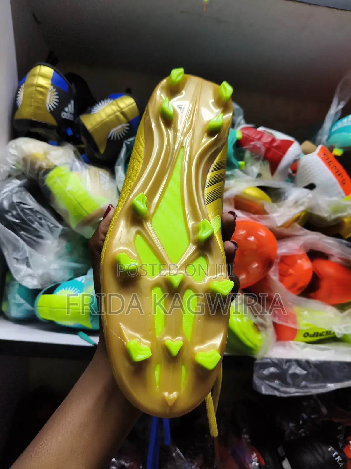Yellow Adidas Football Boots (Size 41_ 45)