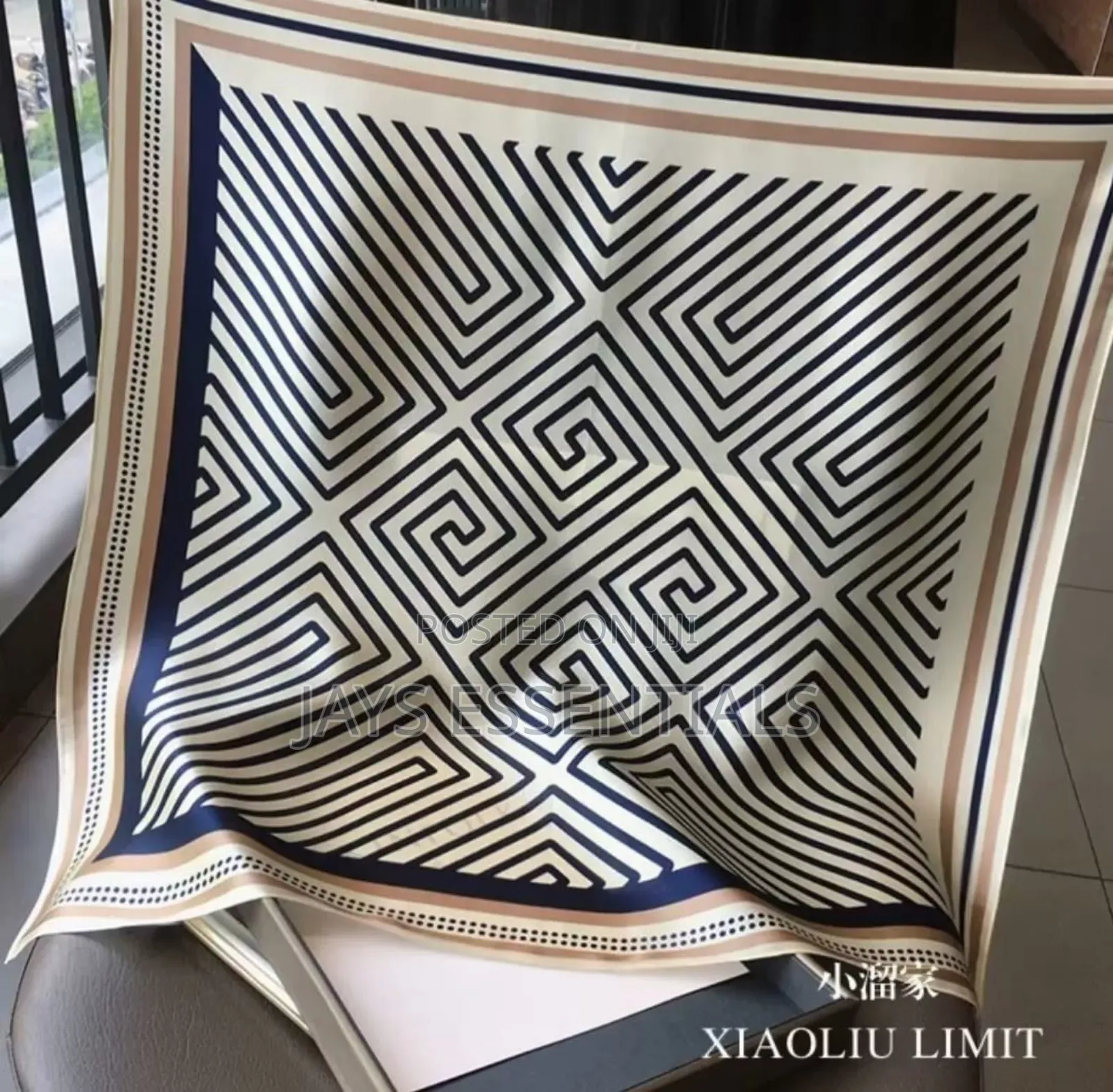 Multi Purpose Square Silk Scarf