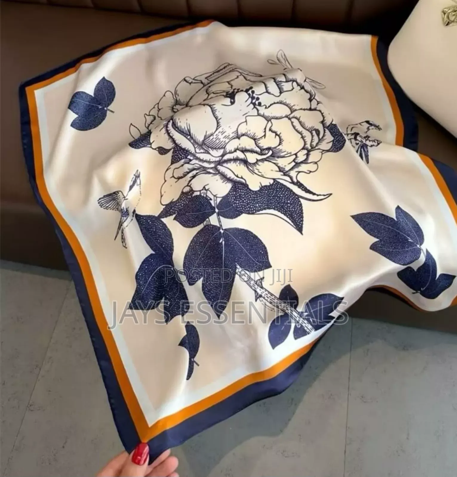 Multi Purpose Square Silk Scarf