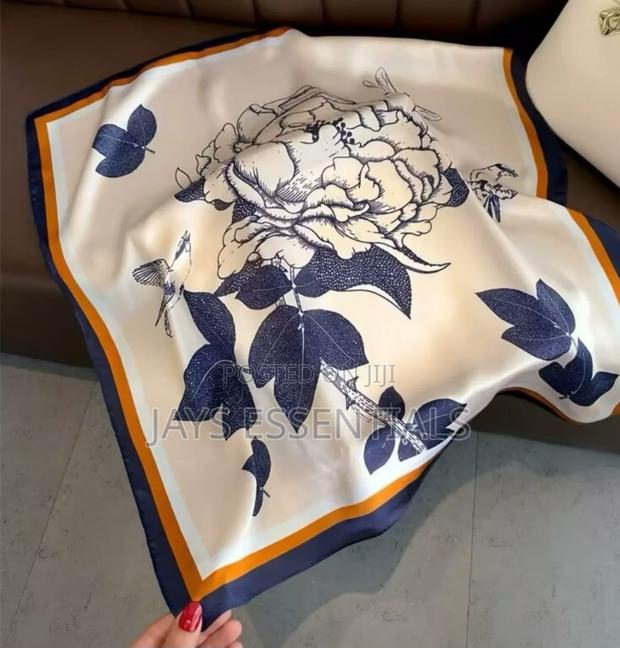Multi Purpose Square Silk Scarf - thumbnail 17