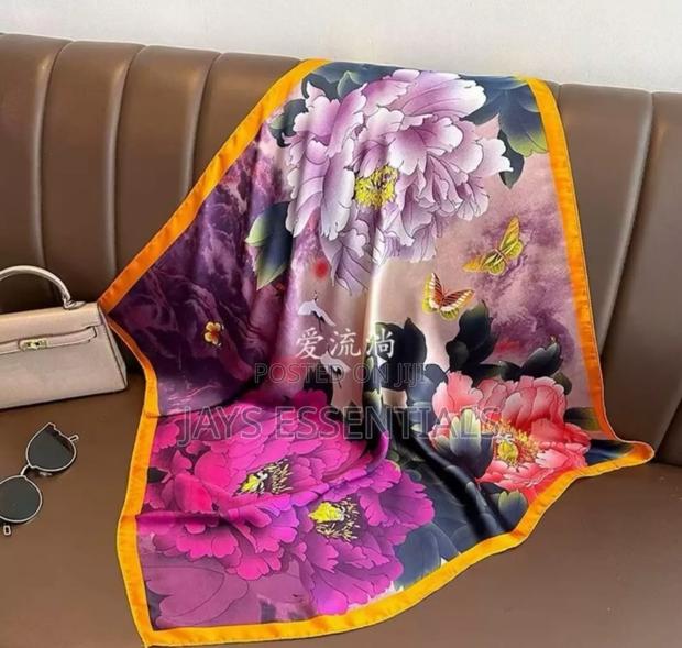 Multi Purpose Square Silk Scarf - thumbnail 18