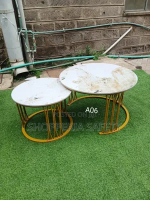 Ceramic Marble Top Nesting Coffee Table