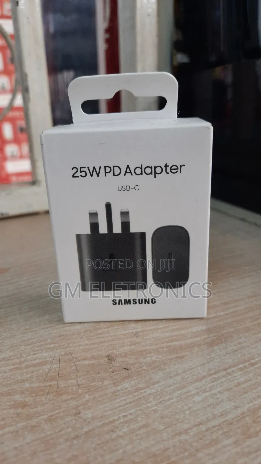 New 25W Fast Charging Type-C Power Adapter- Black.