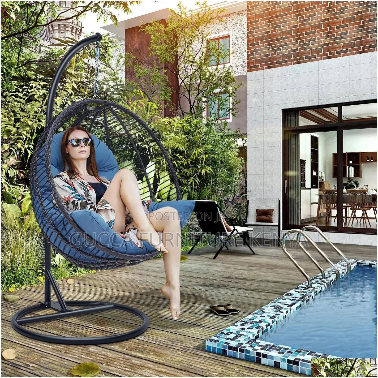 Home Chairs: Hammocks Patio Hanging Outdoor Egg Chair