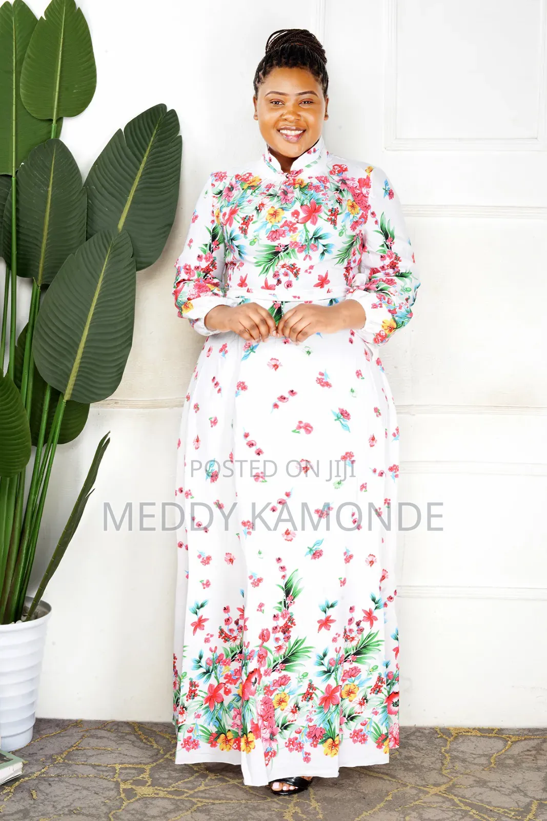 White Floral Dress