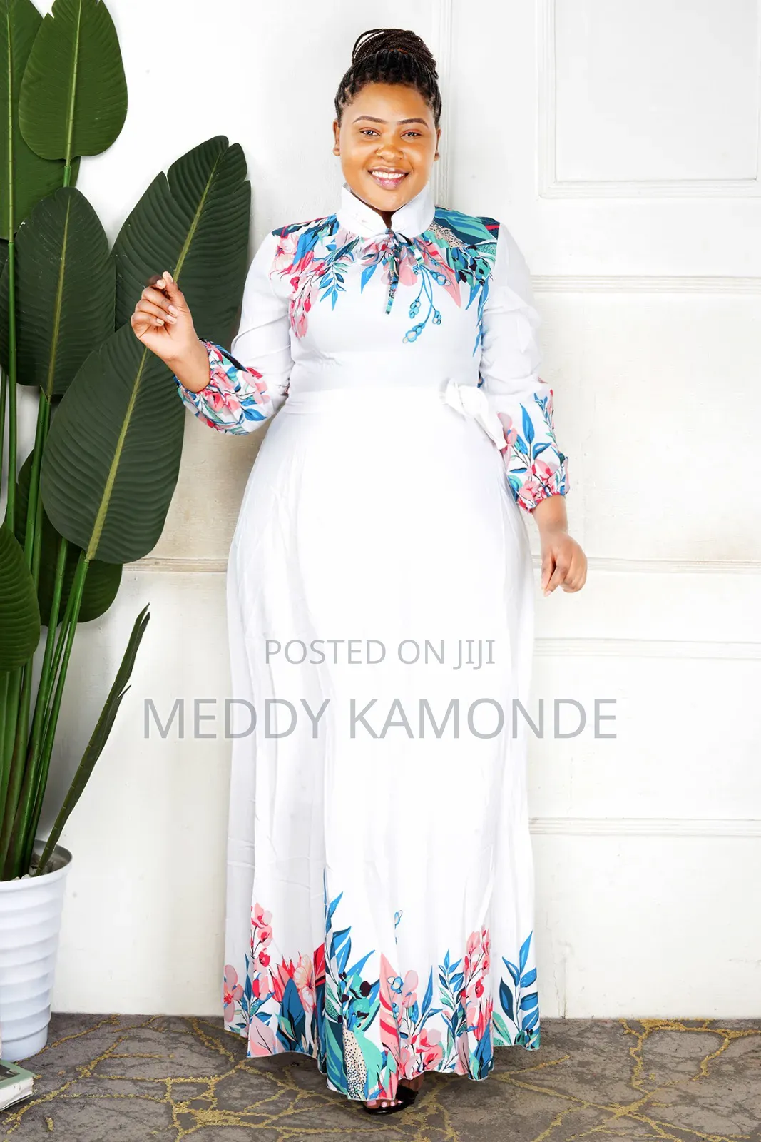 White Floral Dress