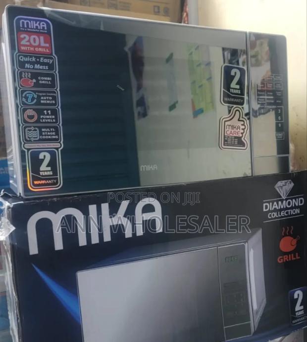 Mika Grill 20ltr With 1000W Grill Silver G-54
