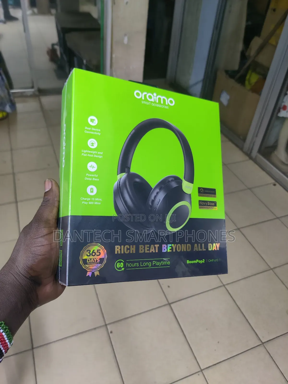 Oraimo Wireless Headphones.Boompop2.