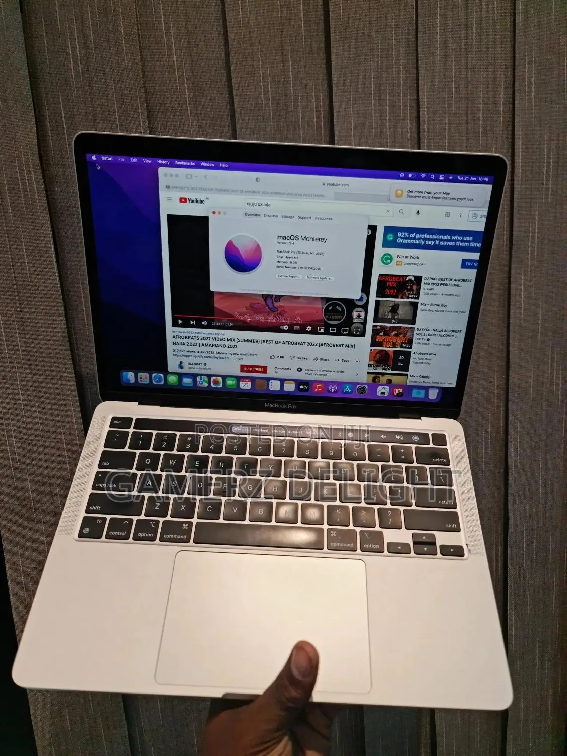 Laptop Apple MacBook Pro M1 8GB Apple M1 SSD 512GB