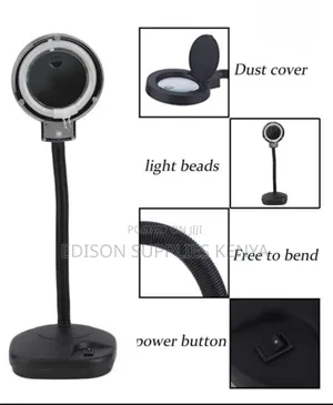 Magnifying Glass Magnifier Lamp 5x Desk Adjustable Light