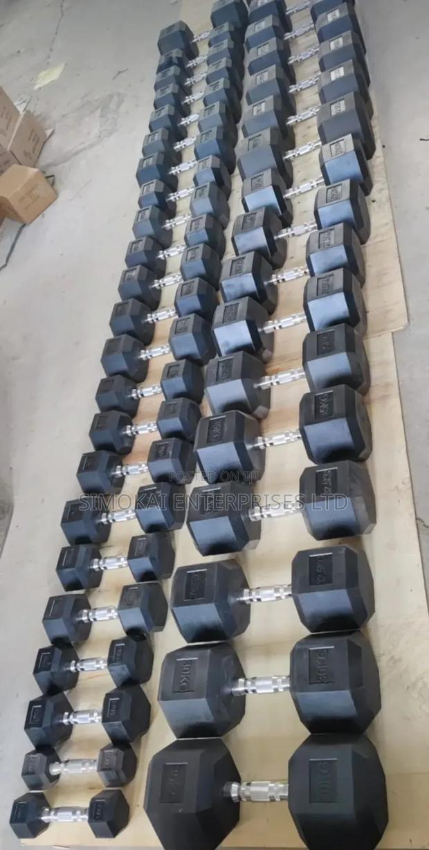 Hexagonal Dumbells From 5kg to 50kg