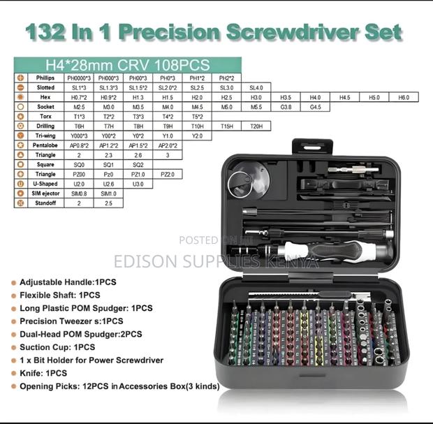 Precision Screwdrivers Set 132-in-1 Magnetic Bits PREMIUM - thumbnail 3