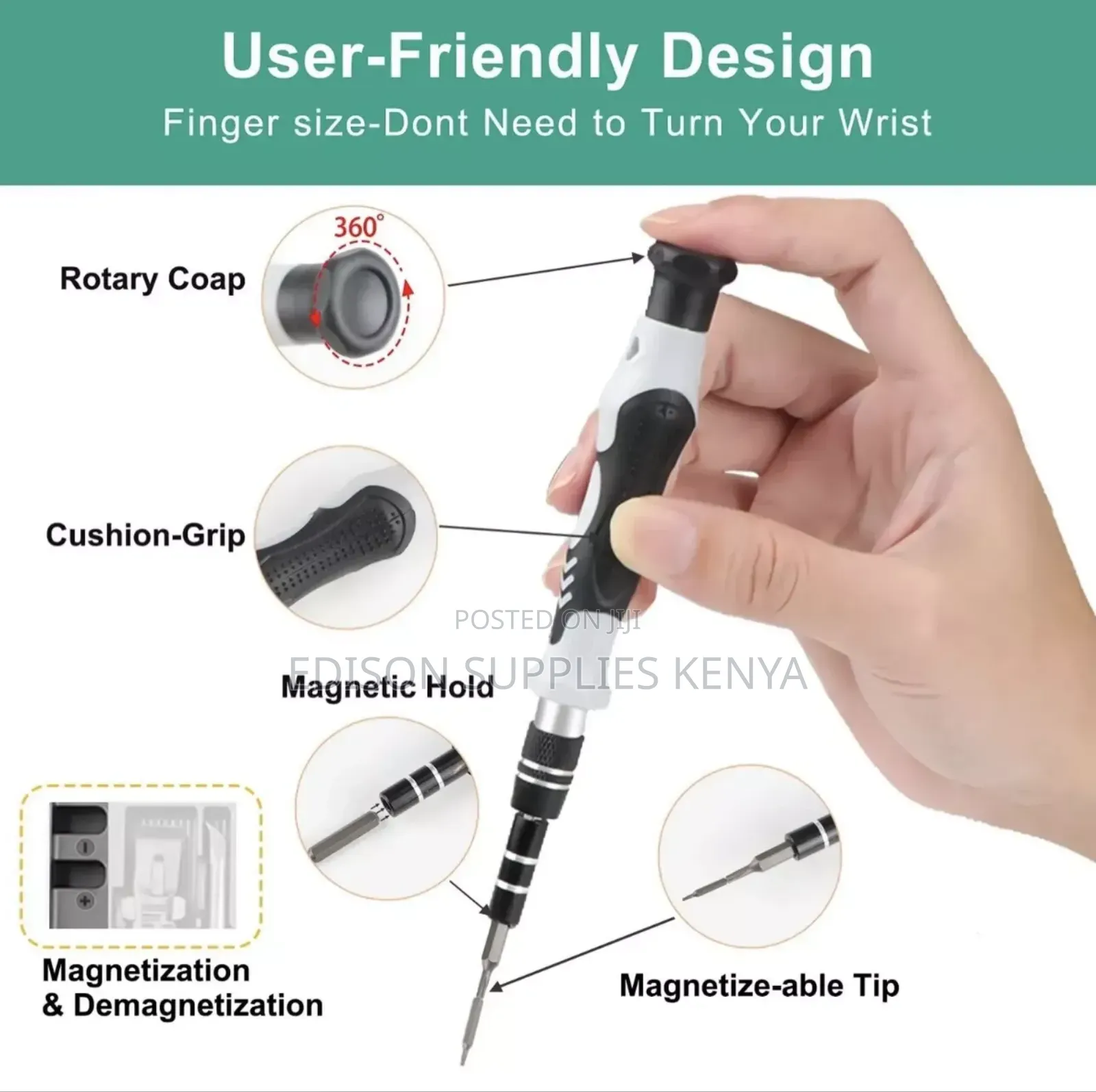 Precision Screwdrivers Set 132-in-1 Magnetic Bits Premium