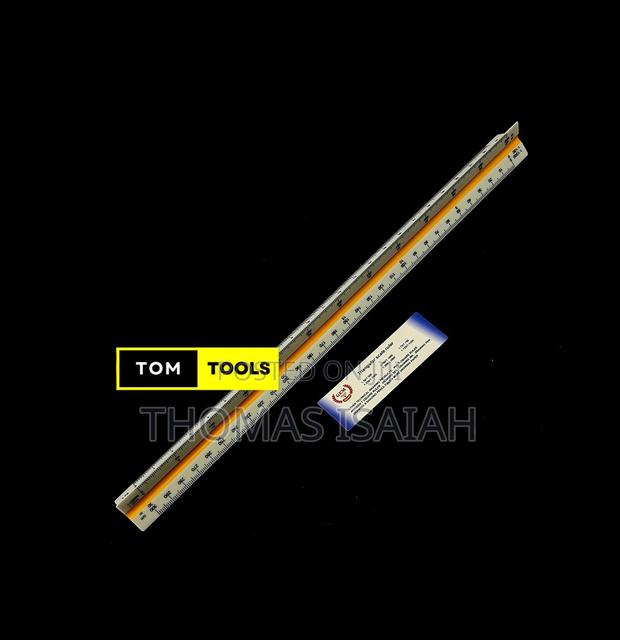 300mm Precision Triangular 1=2500 Surveyor Scale Ruler - thumbnail 3