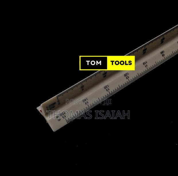 300mm Precision Triangular 1=2500 Surveyor Scale Ruler - thumbnail 4