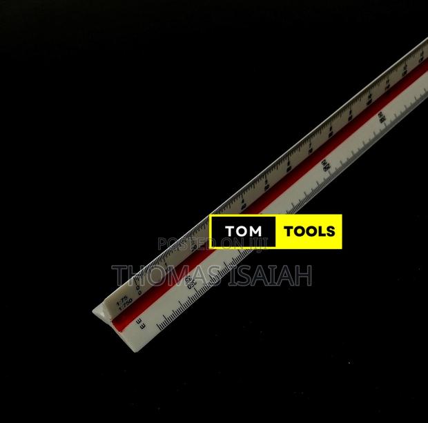 300mm Precision Triangular 1=2500 Surveyor Scale Ruler - thumbnail 5