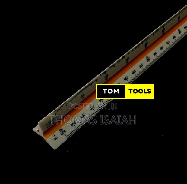 300mm Precision Triangular 1=2500 Surveyor Scale Ruler - thumbnail 6